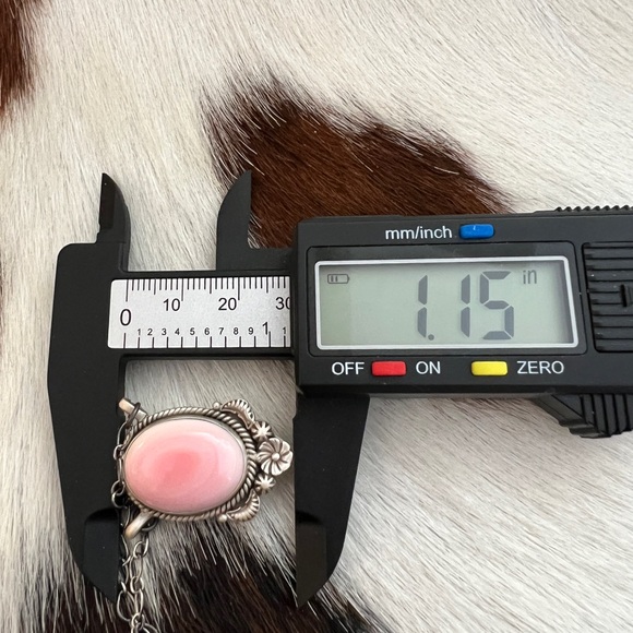 ❤️ Quality Queen Pink Conch Pendant Adjustable Necklace 18.5” Matte Sterling 10G - Picture 12 of 12